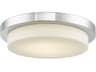 Step LED Flush Mount 16 Inch Chrome Ceiling Light