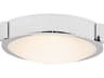 Halo 8 inch Low Profile Frosted Glass Flushmount Modern LED