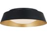 Lighting Flare 15-Inch LED Flushmount Matte Black and Gold