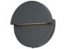 Mona Lisa Round Outdoor Wall Light Matte Black LED
