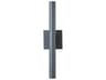 Obelisk Outdoor Wall Sconce Modern Matte Black