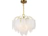 Alessia Four Light Chandelier Brushed Brass