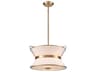 Layla 4-Light Brushed Brass Lantern Pendant
