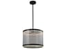 Cora LED Pendant Light in Black and Silver