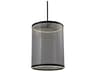 Cora LED Pendant Chandelier in Black and Silver