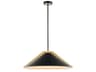 Baltic Pendant Light in Black and Brushed Brass