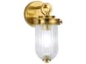 Myla Wall Sconce Vintage Brass Ribbed Glass