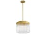 Emma 3-Light Pendant in Brushed Brass
