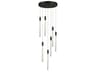 Celine LED Chandelier Modern 7 Light Black