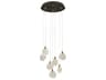 Snowflake LED Chandelier Modern Brass Accent