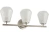 Brooke Three Light Bathroom Vanity Brushed Nickel