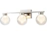 Colton 3-Light LED Bath Vanity Polished Nickel Modern