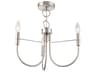 Foundry 3-Light Brushed Nickel Candelabra Chandelier