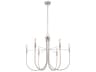 Foundry 6-Light Brushed Nickel Candelabra Chandelier