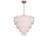 Serena 13-Light Satin Nickel Round Tiered Chandelier