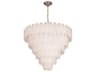Serena 25-Light Satin Nickel Round Tiered Chandelier