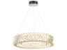Alya 1-Light Polished Nickel Round Chandelier