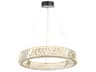Alya 1-Light Polished Nickel Round Chandelier