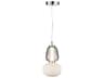 Cyra LED Pendant Chrome Double Glass Modern Light