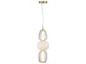 Cyra Single Pendant Light in Brass