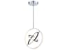 Trilogy LED Pendant 17-Inch Polished Nickel