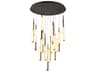 Lumina 1-Light Forged Bronze Round Pendant