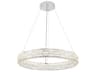 Elegance LED Crystal Chandelier Polished Nickel