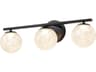 Forma 3-Light Black Vanity Light