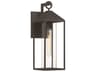 Portside Outdoor Wall Lantern Modern Black LED