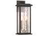 Estate Outdoor Wall Sconce 2-Light Black and Brass
