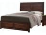 Oberreit Walnut Brown Rubberwood Wood King Panel Bed