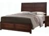 Oberreit Walnut Brown Rubberwood Wood Queen Panel Bed