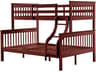 Marita Cherry Red Pine Wood Bunk Bed