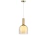 Juna 1-Light Brass Dome Globe Mini Pendant