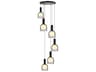Juna 6-Light Black Dome Globe Pendant