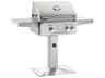 T Series Post Mount 24'' BBQ Grill with Rotisserie and Back Burner