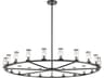 Revolve Chandelier 21 Light Urban Bronze Clear Glass
