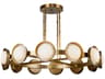 Alonso 50-Inch LED Chandelier in Vintage Brass