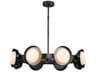 Alonso 37-Inch LED Chandelier in Urban Bronze Modern Transitional