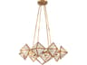 Cairo Chandelier 8 Light Vintage Brass Modern