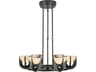 Colette LED Chandelier in Urban Bronze with Natural Alabaster