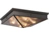 Cairo Four Light Flush Mount in Urban Bronze