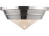 Willard Flush Mount Ceiling Light in Polished Nickel