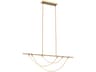 Aryas Vintage Brass Linear Island Pendant