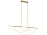 Aryas Vintage Brass Linear Island Pendant