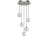 Marni Multi Light Pendant Polished Nickel LED Modern Fixture