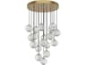 Marni LED Multi Pendant Natural Brass