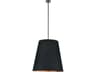 Calor 3-Light Urban Bronze Black Drum Pendant
