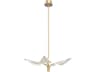 Flora Pendant Light Natural Brass LED Modern