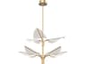 Flora Two Tier Pendant in Natural Brass